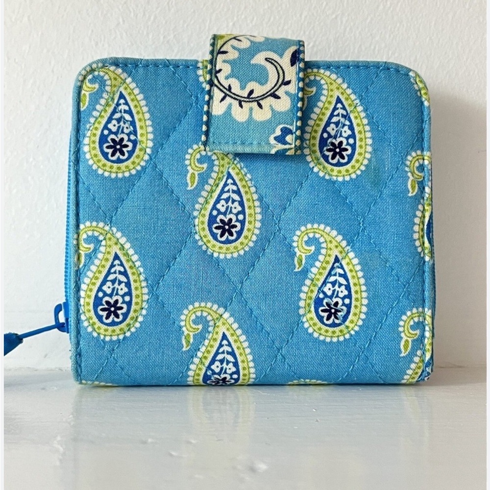 Vera Bradley Teal Paisley Wallet